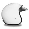 Daytona Helmets 3/4 Open Face Motorcycle Helmet [Hi-Gloss White] [M] (DC1-C-M)