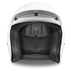 Daytona Helmets 3/4 Open Face Motorcycle Helmet [Hi-Gloss White] [Xs] (DC1-C-XS)