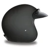 Daytona Helmets 3/4 Open Face Motorcycle Helmet [Dull Black] [L] (DC1-B-L)