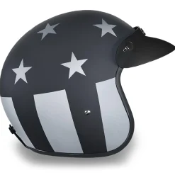 Daytona Helmets 3/4 Shell Open Face Motorcycle Helmet [S] (DC6-CAS-S)