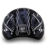 Daytona Helmets Half Skull Cap Motorcycle Helmet [Skull Chains] [L] (D6-SC-L)