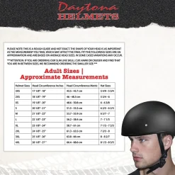 Daytona Helmets Half Skull Cap Motorcycle Helmet [Dull Black] [Xl] (D1-BNS-XL)