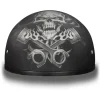 Daytona Helmets Half Skull Cap Motorcycle Helmet [Pistons Skull] [Xl] (D6-PS-XL)