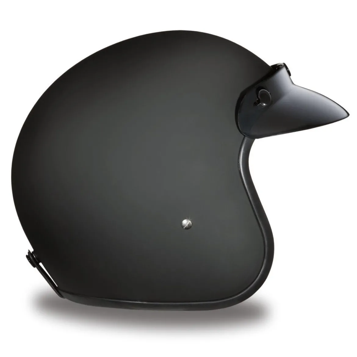 Daytona Helmets Motorcycle Open Face Helmet Cruiser- Dull Black, Xxl (DC1-B-2XL)