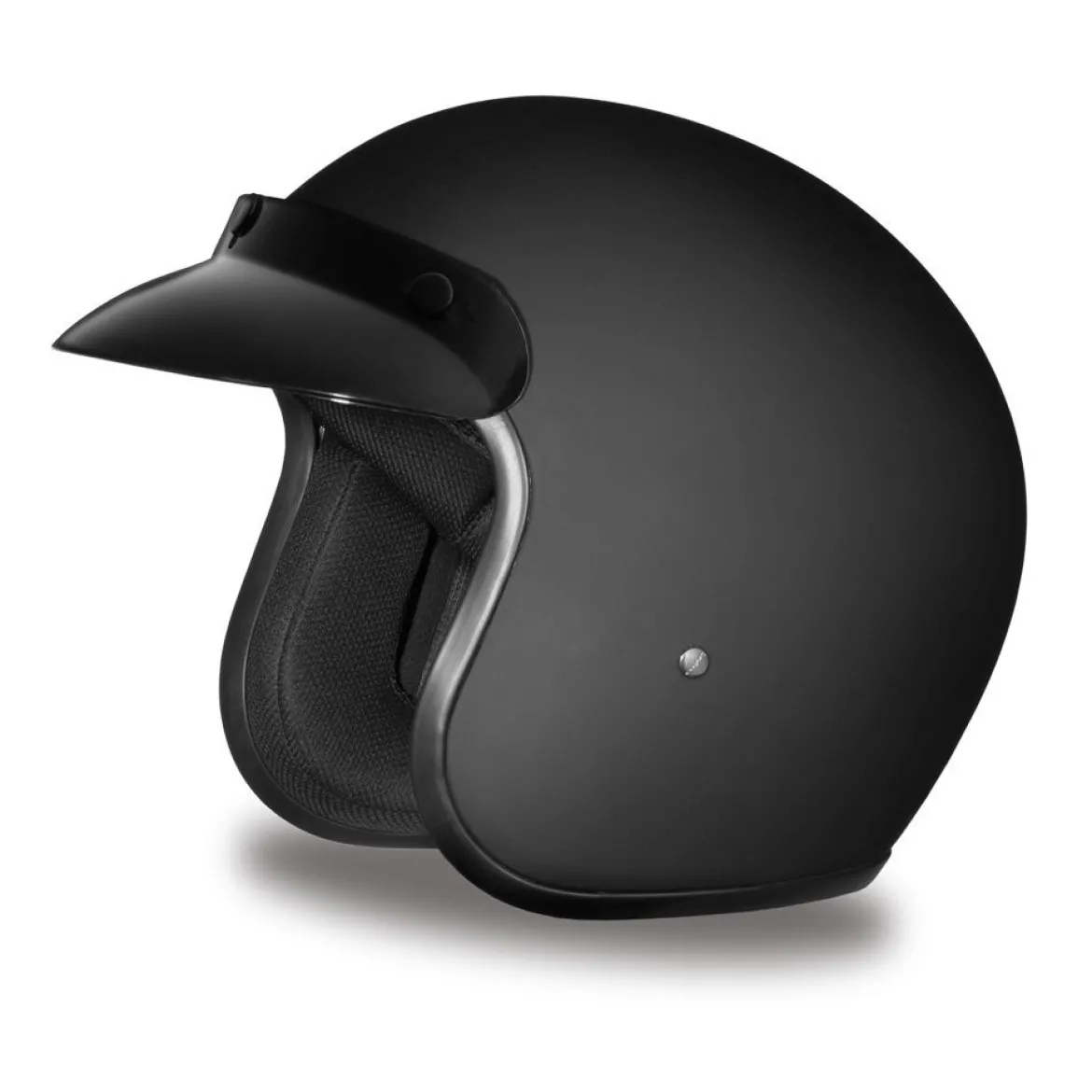 Daytona Helmets Motorcycle Open Face Helmet Cruiser- Dull Black, Xxl (DC1-B-2XL)