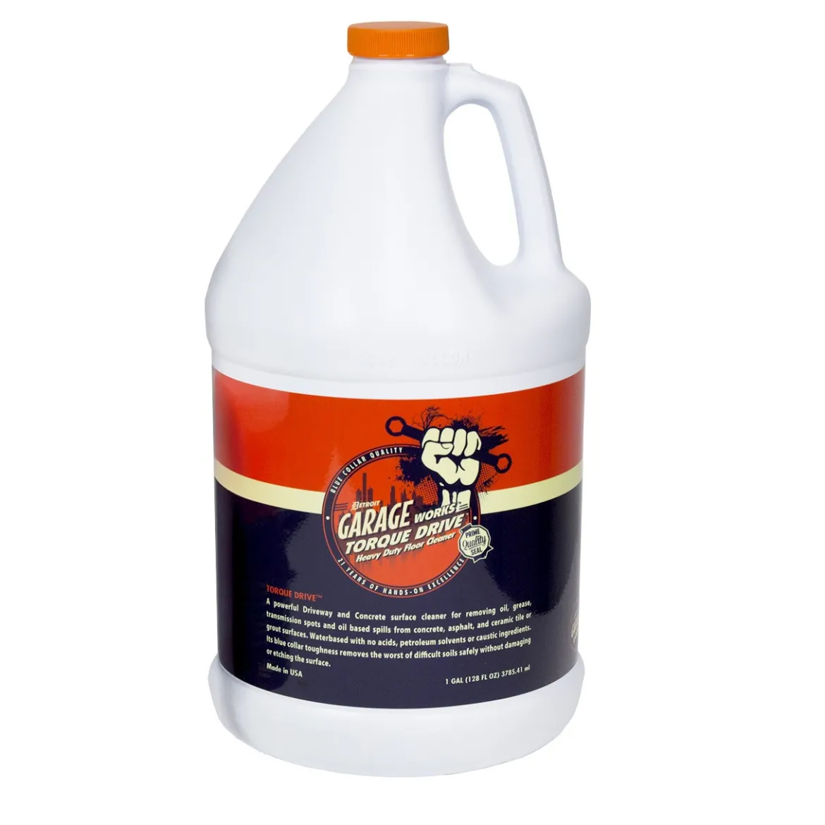 Detroit Garage Works Torque Drive Spot Remover for Concrete & Grout - 1 Gallon (200128)