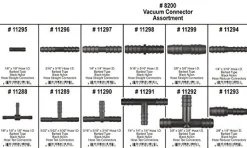 Disco Automotive 8200 Vacuum Connector Assortment