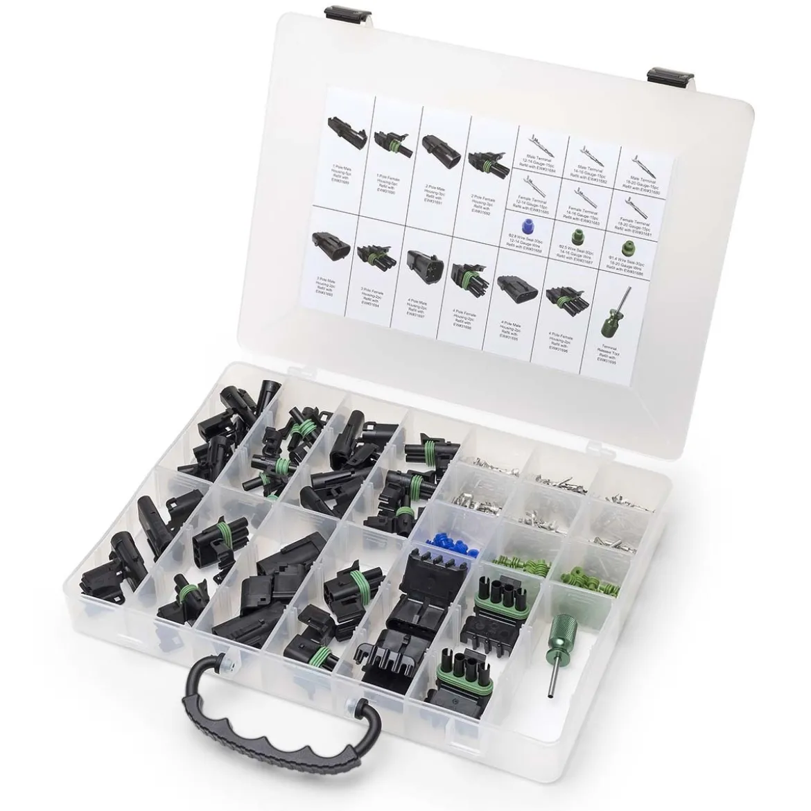 Eastwood 209 Piece Crimp-Right Weather-Tight Wiring Connector Tech Tray (23476)