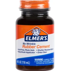 Elmer's E904 No-Wrinkle Rubber Cement - 4 oz.