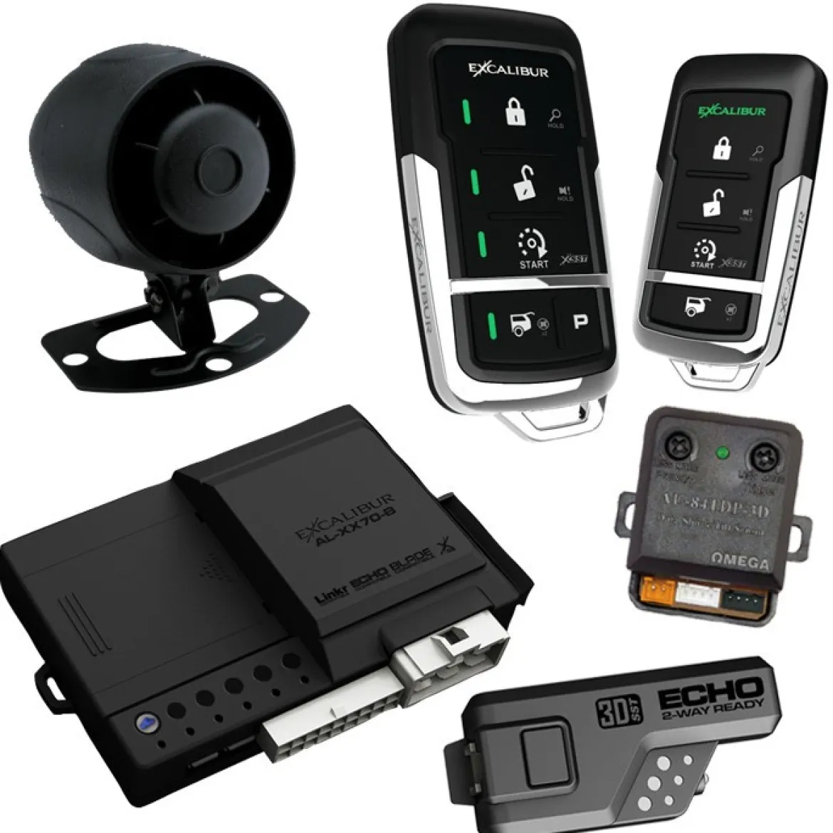 Excalibur AL17753DB 900Mhz LED 2-Way Rs Alarm Combo (Linkr & Blade Ready)