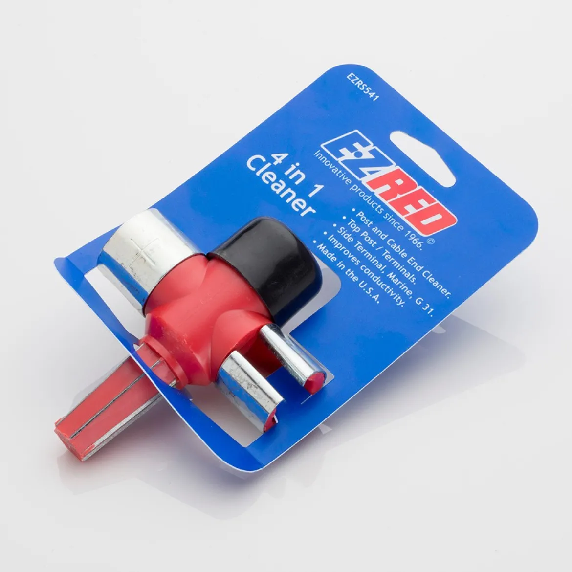 EZ Red 4-in-1 Battery Post Cleaner - Carded (S541)