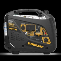 Firman Gas Inverter Portable Generator 2100/1700W Recoil Start 50 ST CAN (W01781)