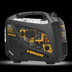 Firman Gas Inverter Portable Generator 2100/1700W Recoil Start 50 ST CAN (W01781)