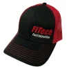 FiTech Black & Red Snap Back Hat (A1BRH)