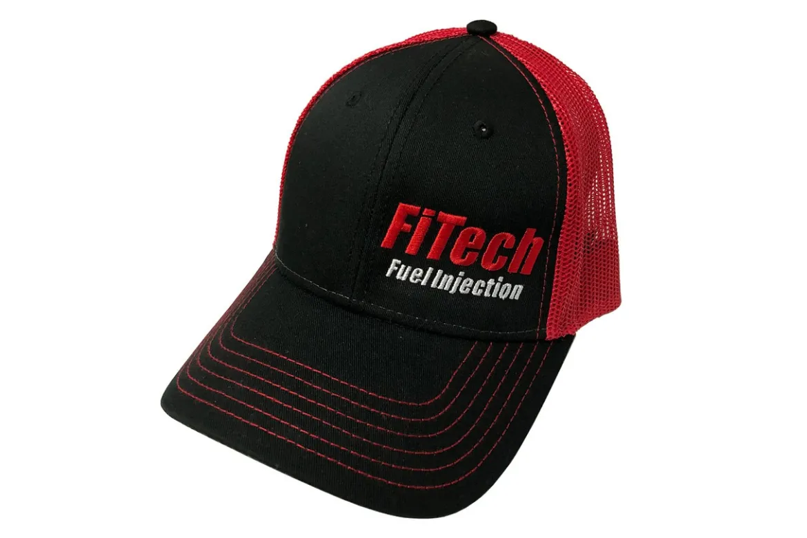 FiTech Black & Red Snap Back Hat (A1BRH)