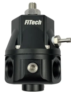 FiTech Dual Output Fuel Pressure Regulator w/Gauge & Fittings (54002)