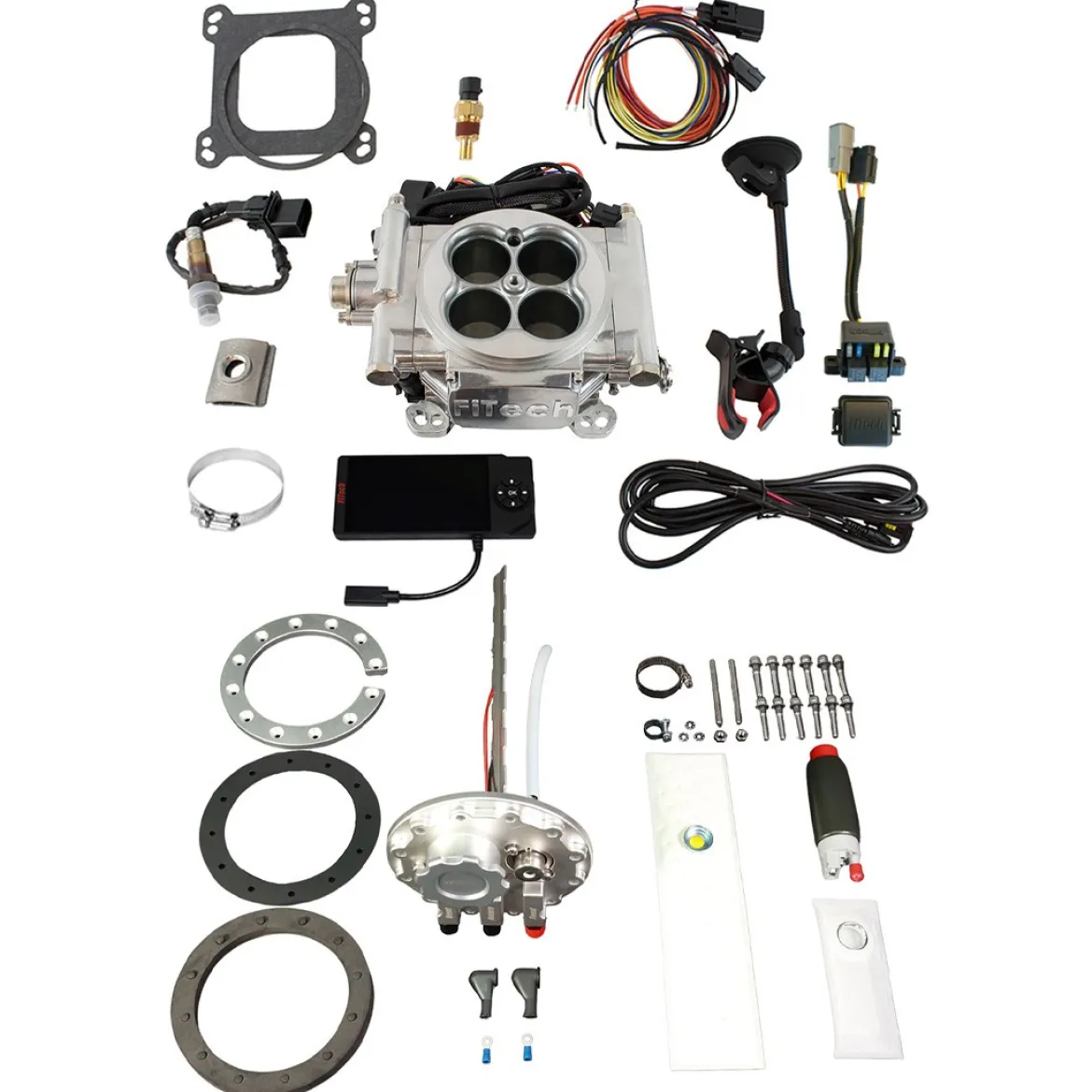 FiTech EFI 4 600 HP Bright Aluminum w/ In-Tank Module (36301)