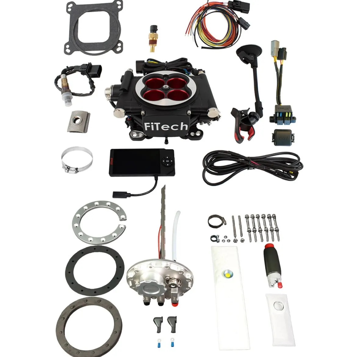 FiTech EFI 4 600 HP Power Adder Matte Black w/In-Tank Module (36304)