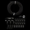 FiTech 20ft Black Covering Stainless Steel Hose Kit (51006)
