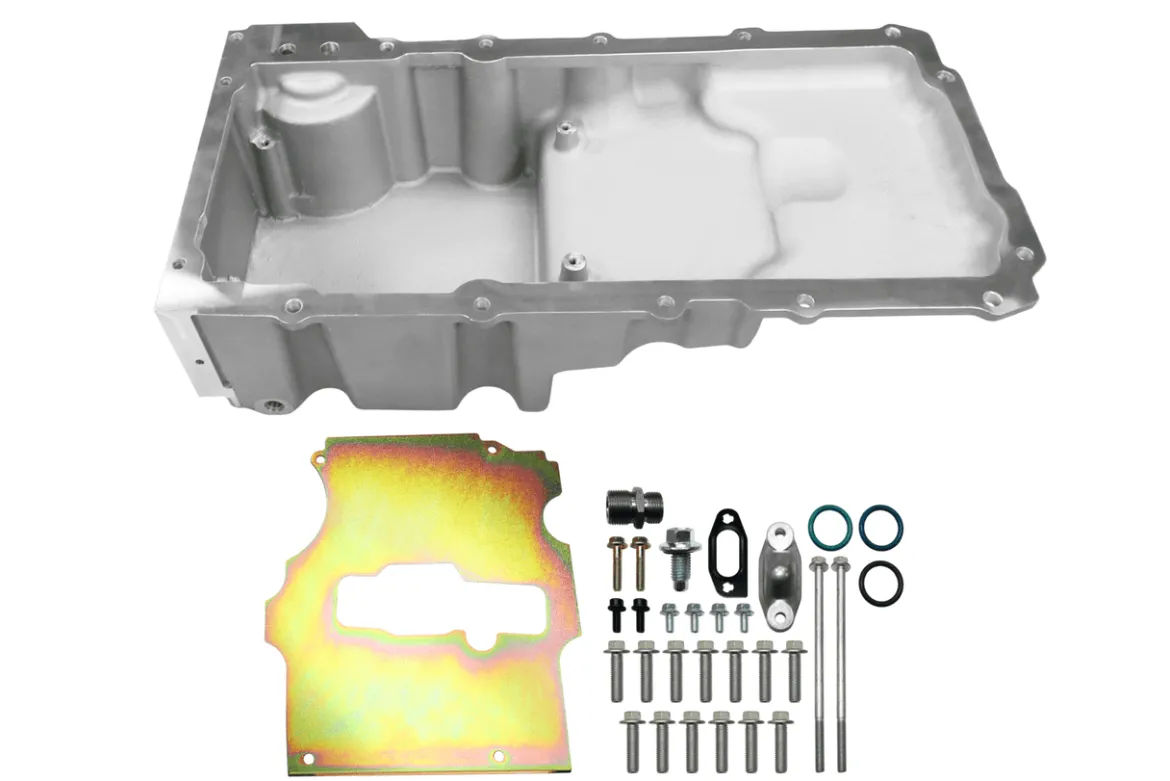 FiTech Medium Profile Satin 6.25 Qt Engine Oil Pan (130002)