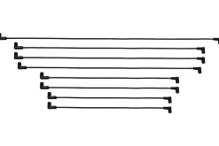 FiTech SBC (OVC/UH) HEI Dist End 90/90 Spark Plug Wire Kit (90012)