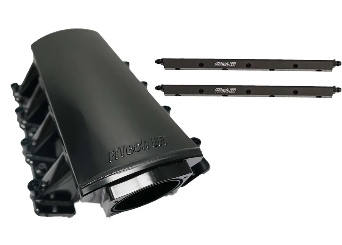 FiTech Short Aluminum Intake Manifold w/ Rails (70067)