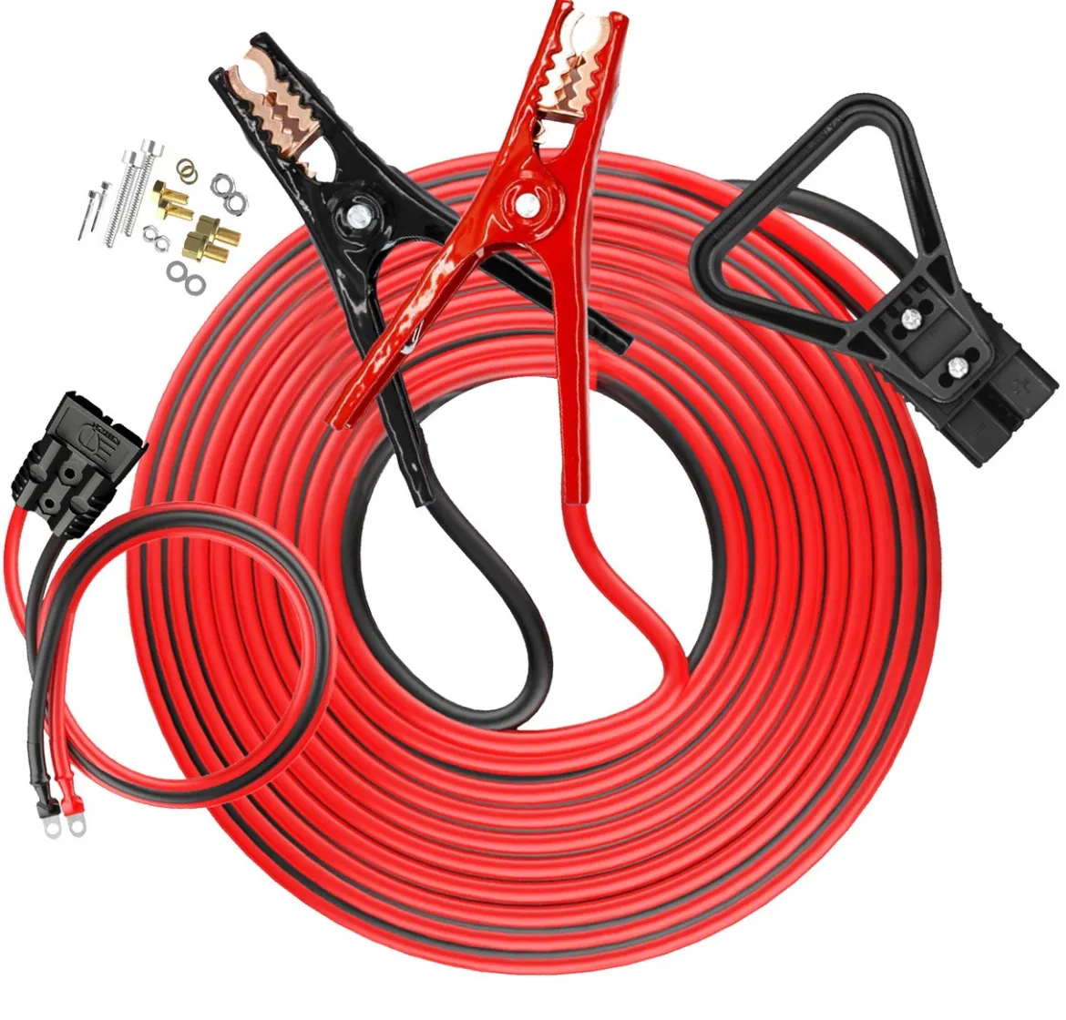 FJC Booster Cable Kit 2 GA, 40ft with B25 Clamps (45269)