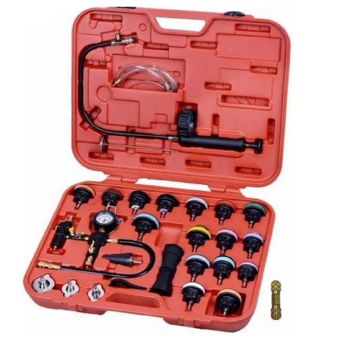 FJC Deluxe Radiator & Cap Pressure Test Kit with Coolant Vacuum Refill (43664)