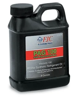 FJC PAG Oil 100 with UV Dye for AC Systems, 8 oz (2495)