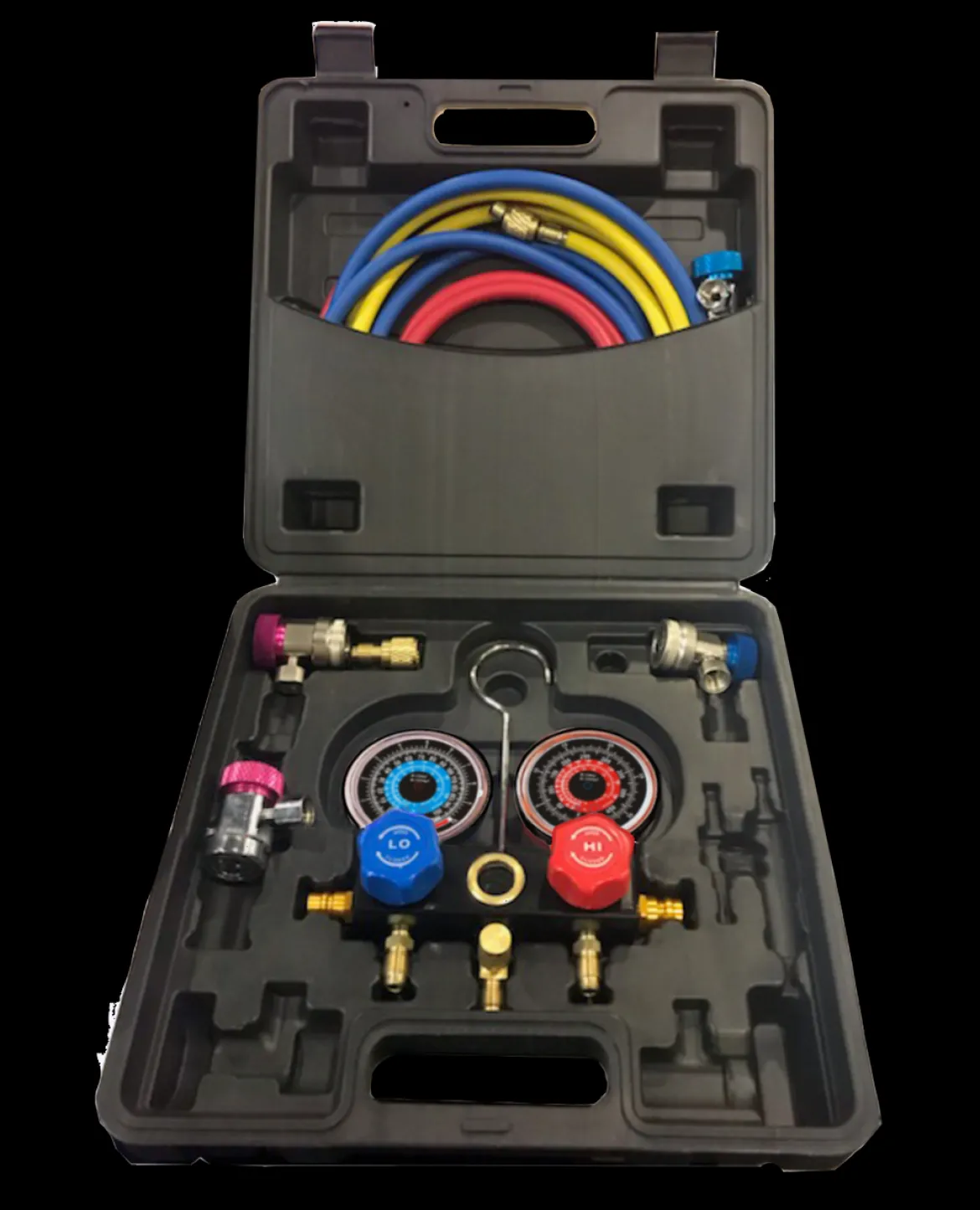 FJC R-1234yf/R-134a Dual Aluminum Manifold Gauge Set for A/C Systems (6855)