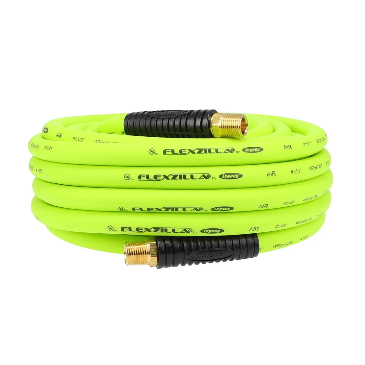 Flexzilla 1/2" x 50' Air Hose with 1/2" MNPT Ends (HFZ1250YW4)