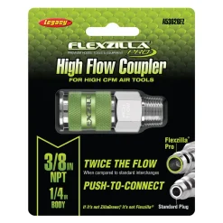 Flexzilla High Flow Coupler 1/4" Body 3/8" MNPT (A53626FZ)