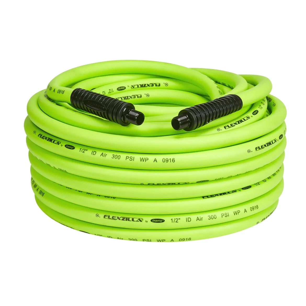 Flexzilla Legacy 1/2" x 100' Yellow Air Hose, 3/8" MNPT (HFZ12100YW3)