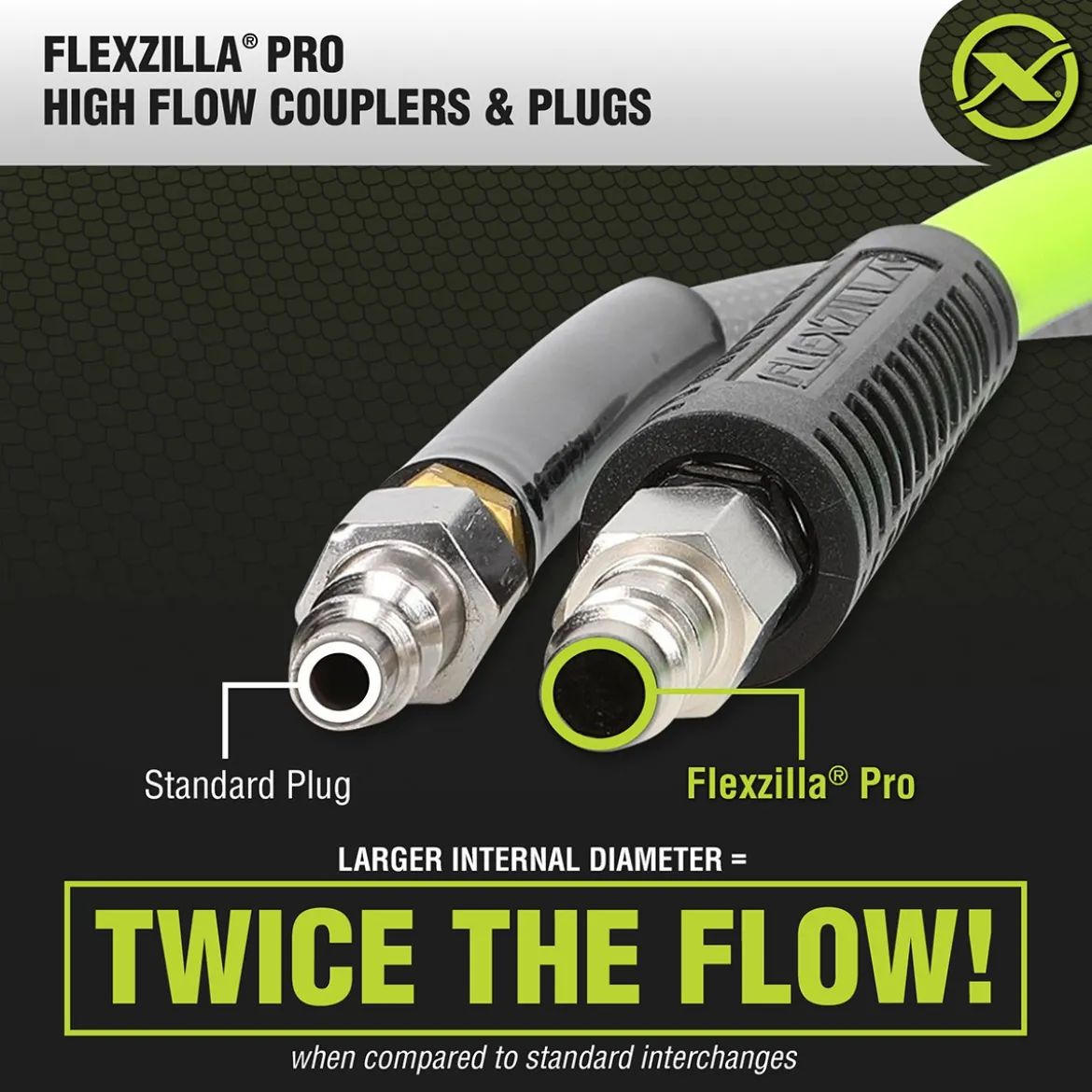Flexzilla 7-Piece High Flow Coupler and Plug Kit 3/8 In NPT (A53657FZ)