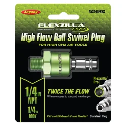 Flexzilla Pro High Flow Ball Swivel Plug 1/4