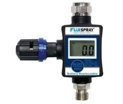Fuji Spray 1/4 Digital Air Flow Control Gauge W/Locking Adjustment Valve (6873)