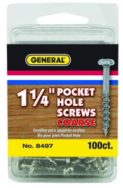 General Tools #7 Pocket Hole Screws, 100-pack (8497)