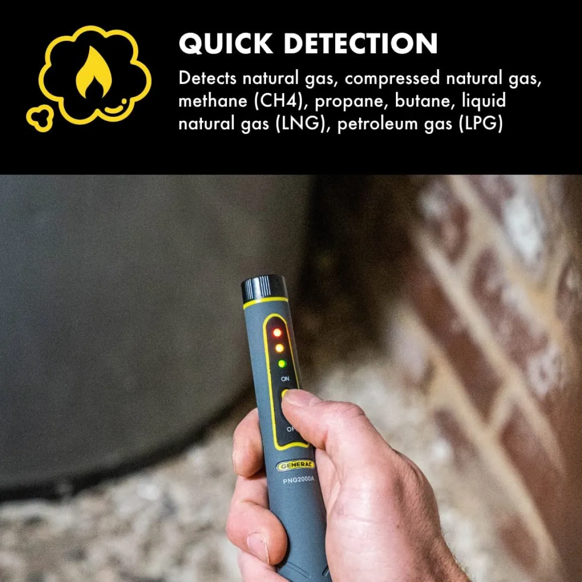 General Tools Combustible Gas Leak Detector Pen (PNG2000A)