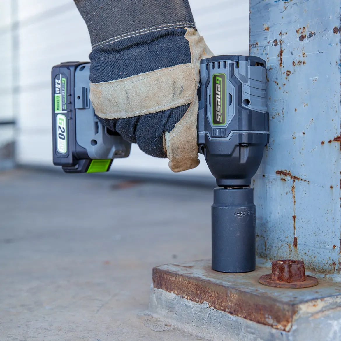 Genesis G20MAX 20V Brushless 3-Speed 1/2" Impact Wrench with 2.0Ah Battery and Quick Charger (GLIW2012BH)