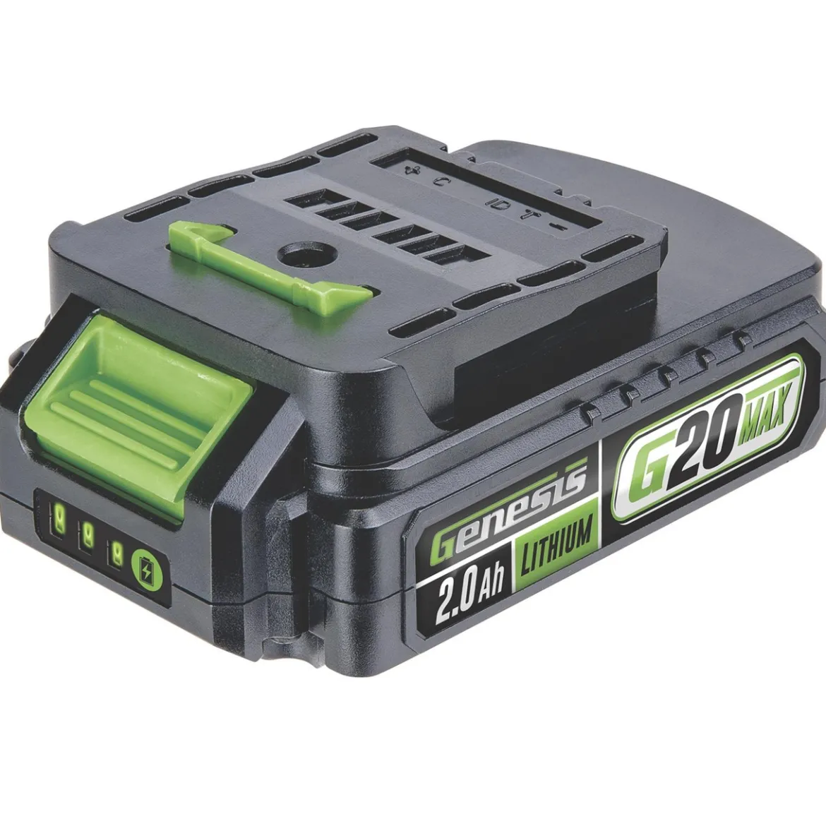 Genesis G20MAX 20V Brushless 3-Speed 1/2" Impact Wrench with 2.0Ah Battery and Quick Charger (GLIW2012BH)