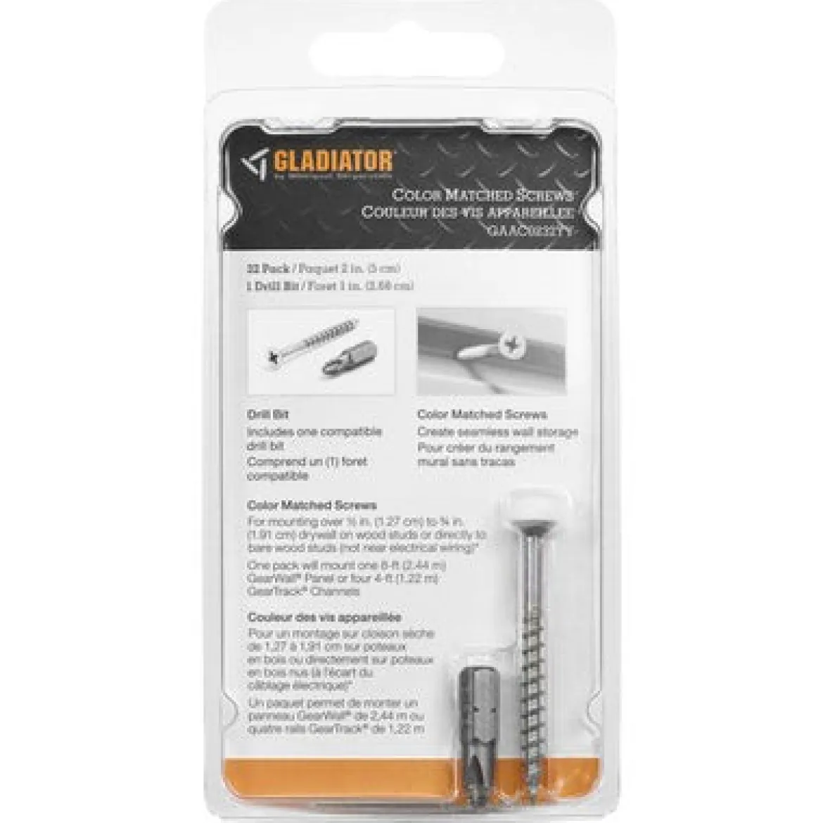 Gladiator Color Matched Screws - 32 Pack (GAAC0232LM)