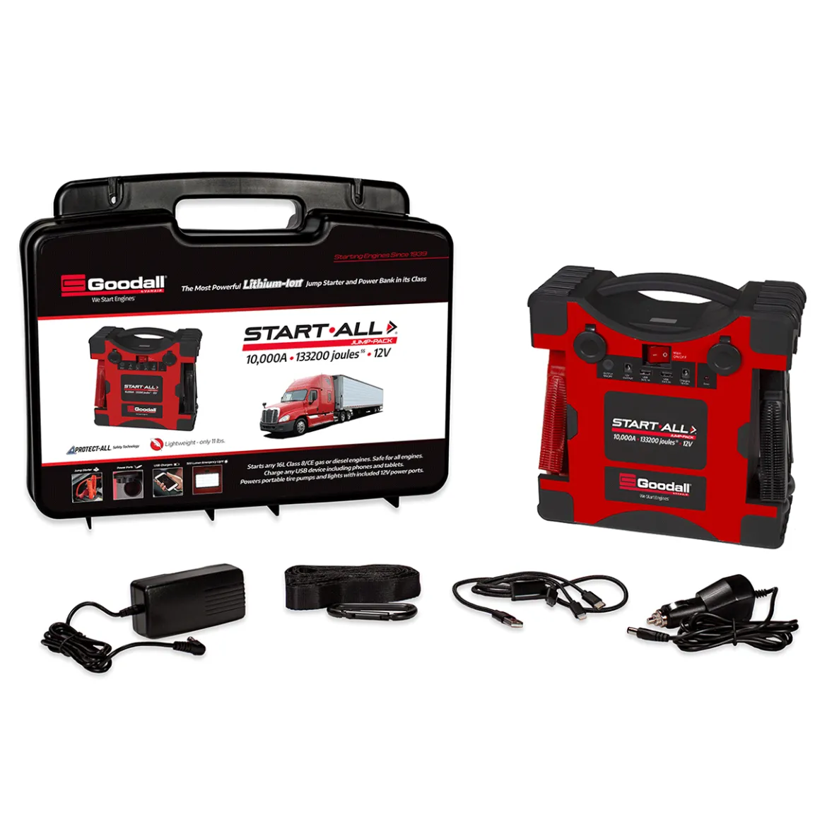Goodall 10,000 Amp 12V Lithium Cobalt Start All Jump Pack (JP-12-10000) + Free Tool (BT50)
