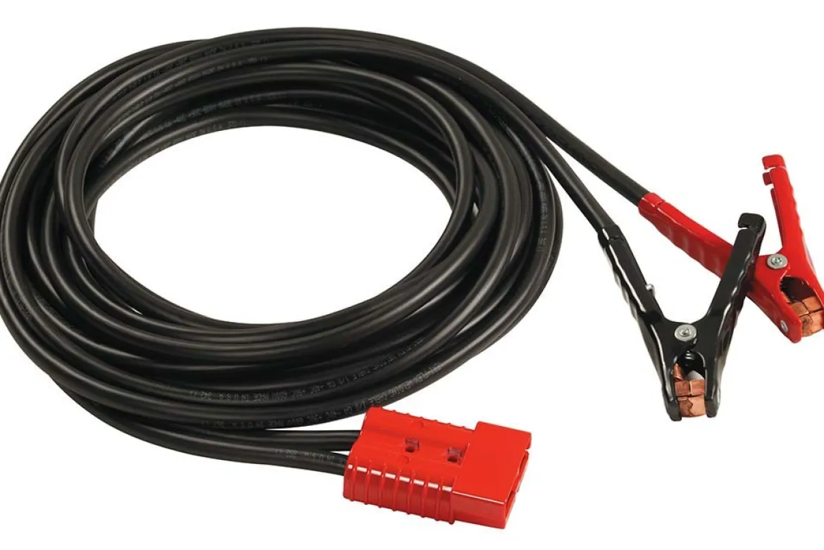 Goodall 12-602 Clamp-Ended Booster Cable with Plug 25' 1 Gauge