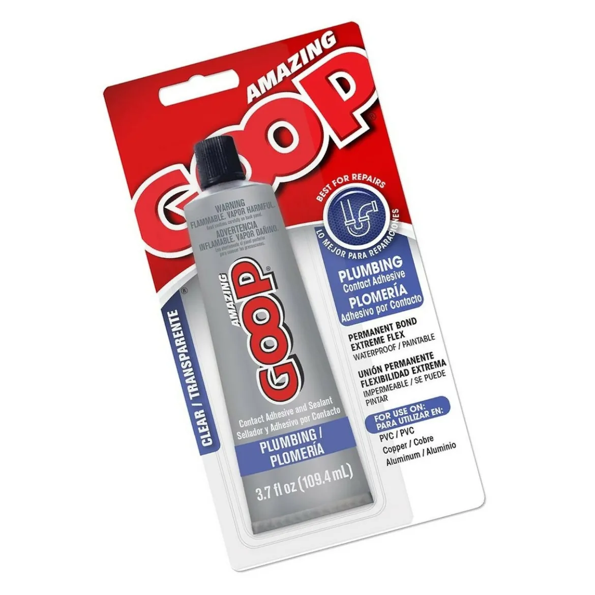 Goop 3.7 fl. oz Clear Amazing Goop Plumbing Adhesive (150011)