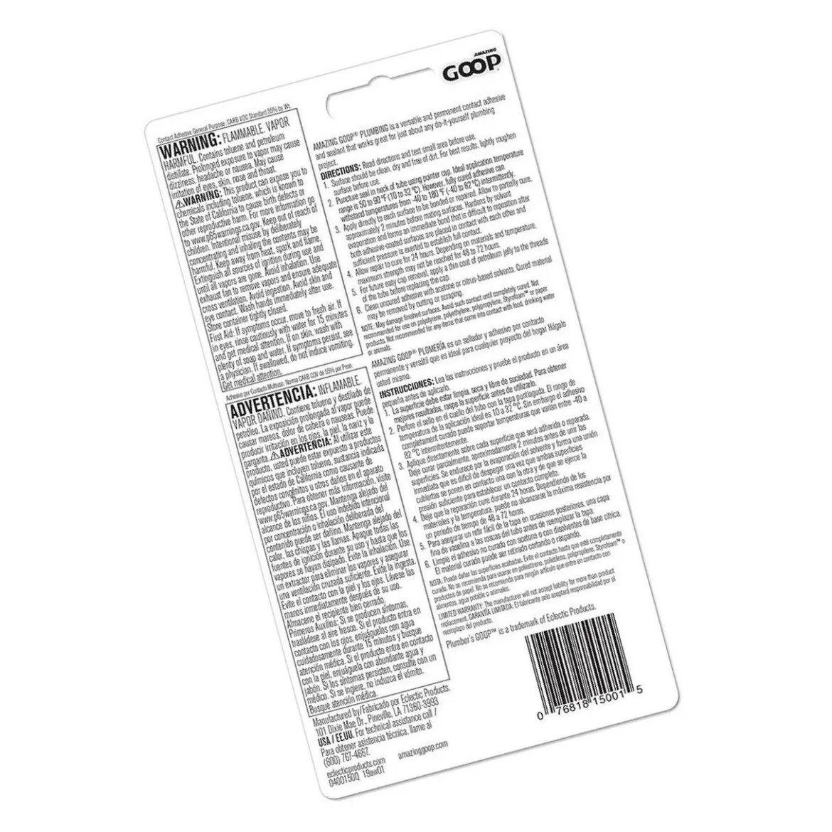 Goop 3.7 fl. oz Clear Amazing Goop Plumbing Adhesive (150011)