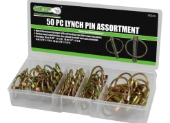 GRIP 16244 50 pc Lynch Pin Assortment - Boat, Bike, Tractor, Trailer