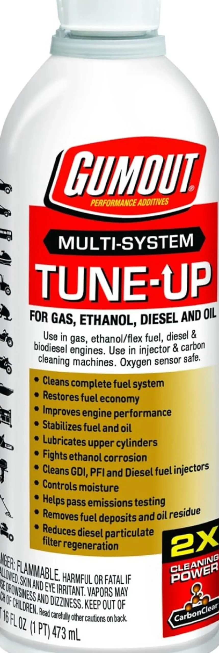 Gumout 510011 Multi-System Tune Up Fuel & Oil Treatment, 16 Oz