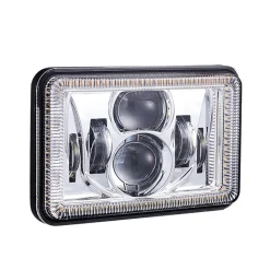 Haizer USA 4”x6” Chrm Proj LED Headlight w/DRL&Turn Signal (HZR-4686D)