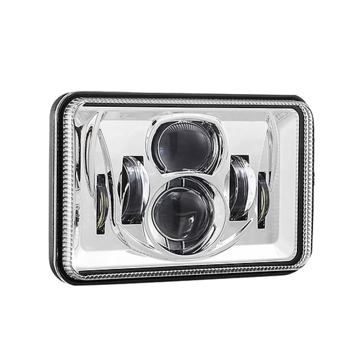 Haizer USA 4”x6” Chrome Projector LED Headlight (HZR-4686)