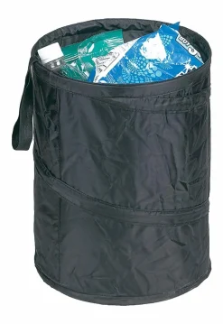 Hopkins Go Gear Pop-Up Trash Can, 2-Piece Pack (TRASH-BLA-2PK)